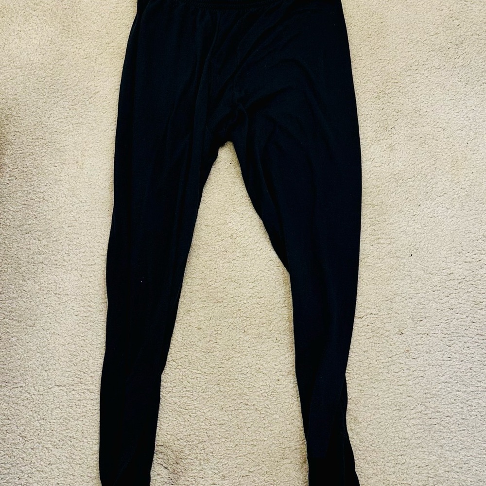 Polarmax Base Layer Pants Men L Black Thermal Acclimate Dry Made in USA